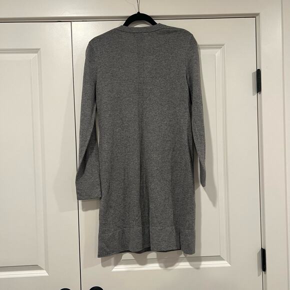 Banana Republic Women's Wool Cashmere Vneck Sweaterdress Grey Size Small - Picture 7 of 10